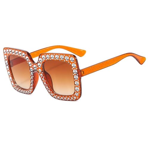 Square Rhinestone Sunglasses Women Crystal OversizeSun Glasses Vintage UV400 Female Streetwear Shades