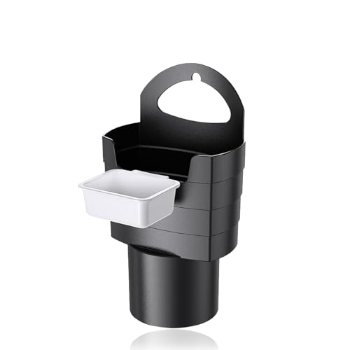 Porta papas fritas para carro con soporte para salsas negro miniatura 1