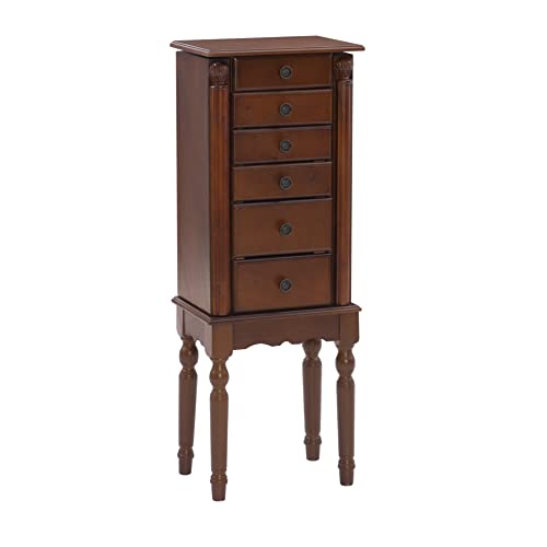 Powell légèrement Vieilli Deep Cherry Armoire à Bijoux
