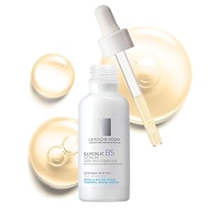 La Roche-Posay Glycolic Acid Serum with Kojic Acid and Vitamin B5, Reduces Dark Spots and Discoloration, Skin Tone Corrector to Brighten and Even Skin Tone