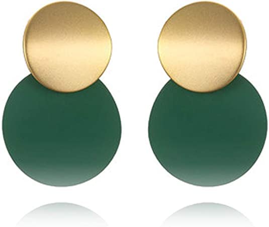 DEVEYHOTPendientes redondos de plata S925, hipoalergénicos, geométricos, para boda, día de San Valentín, aniversario, cumpleaños, día de la madre, Navidad