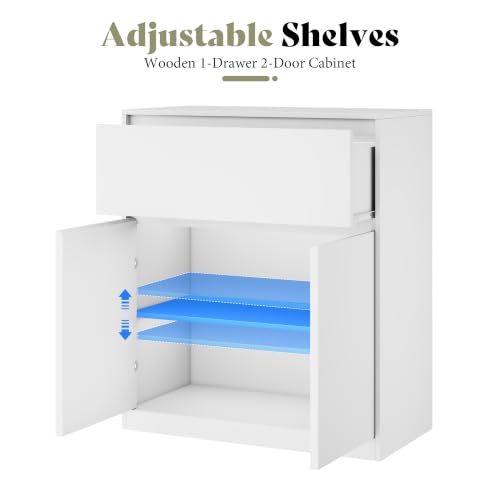Image of AMERLIFE Modular DIY 2-Door Storage Cabinet, 32 x 16 x 36 Inch