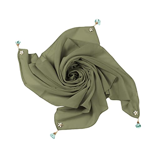 Women Soft Chiffon Long Scarf Shawl Fashion Lightweight Muslim Hijab Head Wrap Scarves Prayer Turbans2