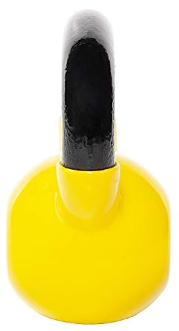 Signature Fitness All-Purpose Color Vinyl Coated Solid Cast Iron Kettlebell Weight