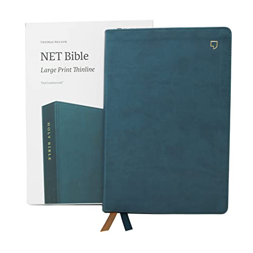 Net Bible, Thinline Large Print, Leathersoft, Teal, Comfort Print: Holy Bible