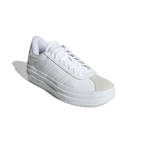 Image of adidas Womens Vl Court Bold Lace Up Sneakers Shoes Casual - Pink