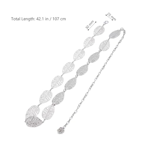 KESYOO Party Waist Jewelry Womens Belts Leaf Shaped Waist Chain Layered Metal Waist Belt Leaf Waist Chain Women Alloy Belt Metal Waist Chain Belt Gold Waist Belt Accessories Bride Fashion4