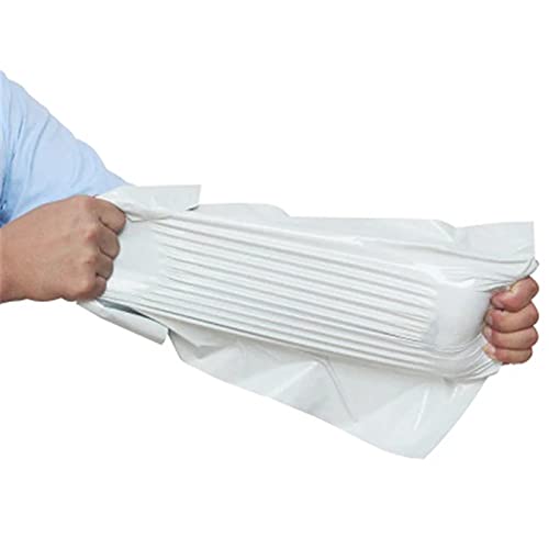 Borsa da imballaggio espressa 100 pz/Lotto Bianco Bianco Arresse Borse Impermeabile Poly Buste Busta Mailing Borse Autoal Guarnizione Adesivo Seal Borsa Sacchetto di corriere in plastica