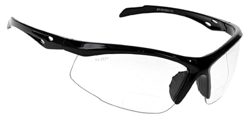 31oWqRXFkgL. SL500 Bifocal Safety Glasses - Safety Glasses with Readers for Healthcare, Woodworkers, Motorcyclists, Workshop - Ansi Z87+ (Clear, +2.00 Diopter)