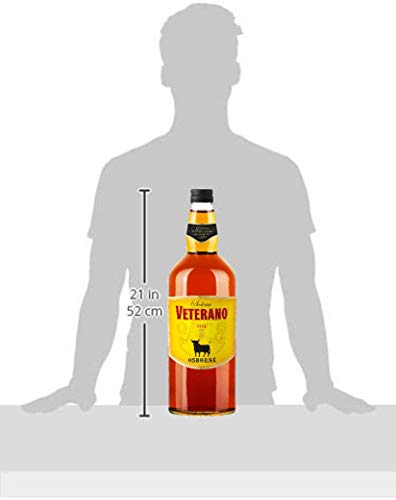 Osborne Veterano – Hochwertige Spirituose aus Spanien hergestellt nach dem Solera-Verfahren mit 30% vol. (1x 3,0l)