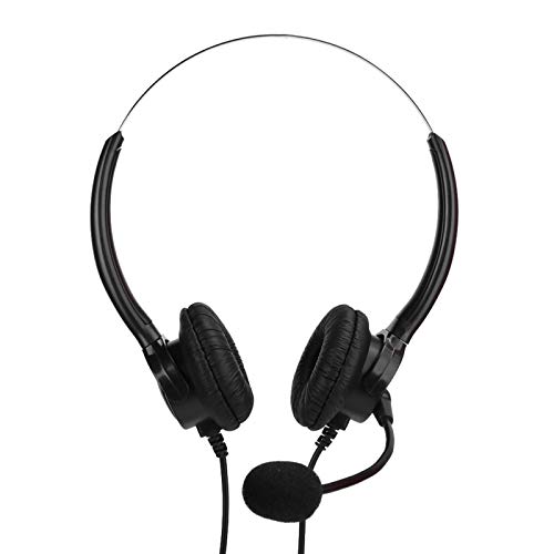 Tomanbery Casque de Jeu en Cuir PU Casque Filaire Casque Anti-Fatigue binaural pour Ordinateur de Bureau pour Logiciel de Chat en Ligne