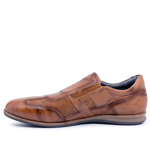 Image of Pierre Cardin Mens Pc3043 Tan Boat Shoe