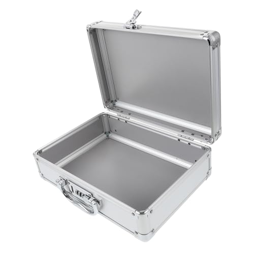 Men Briefcase Aluminum Alloy Toolbox Small Briefcase for Money Aluminum Storage Case for Portable Workstation