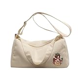 QUIFUN Chi-hiro Messenger Bag, Resistente Al Desgaste, Bolso De Viaje Informal, Bolsos(White)