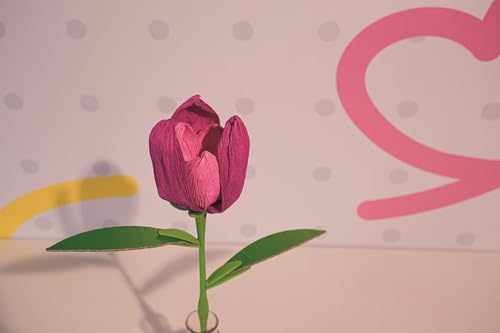 Clementoni Idea Create Your Flowers Kit créatif pour Composer des Fleurs Enfants avec 2 Tulipes en Papier à Assembler et Personnaliser idée Cadeau de Jeu Made in Italy Langue Italienne - vue 10