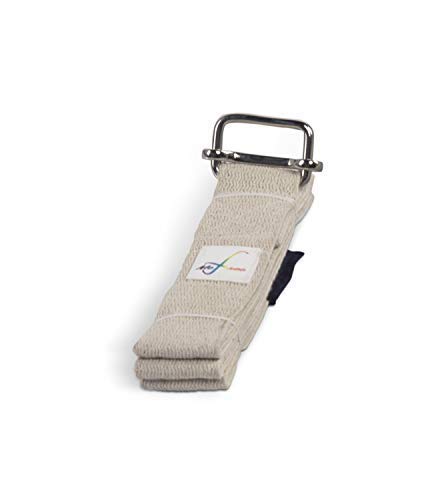 MeFree Organic Cotton Yoga Strap, All Levels of Asanas, 3-ft