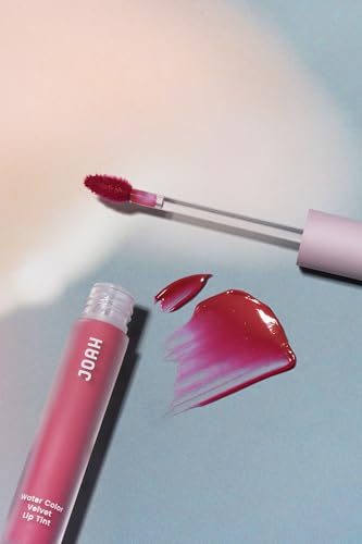 Image of JOAH Water Color Velvet Lip Tint 0.16oz, Lightweight Hydrating Lip Stain with Vitamin E & Cupuacu Butter - Long Lasting Transfer-Proof Matte Lip Color, Buildable Korean Beauty Lipstick (Brick Red)