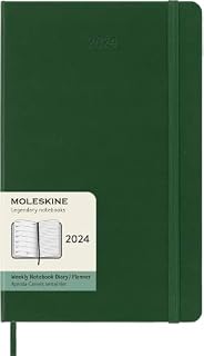 AGENDA SEMANAL 2024 LARGE VERDE MIRTILO TAPA DURA