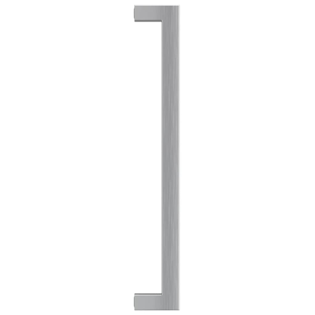 Möbelgriffe 10 Stk, silberner Edelstahlgriff mit gebürsteter Oberfläche, Lochabstand 224 mm, Bogenbügel Türgriff für Schubladen Schränke Küche Bad Flur