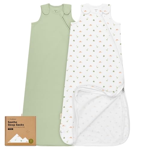 Image of 2-Pack Organic Baby Sleep Sacks, 100% Cotton 0.5TOG (Roarsome, 18-24M) | Soft Breathable, Baby Wearable Blanket, Toddler Sleeping Sack 18-24 Months, Easy to Wear Transitional Swaddles for Newborns