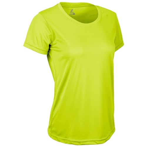 Champro Boys' Vision Lightweight Polyester T-Shirt Jersey, Optic Yellow, Large