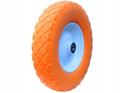 4x Schubkarrenrad Vollgummi PU - Ø12 | Schubkarrenreifen Vollgummireifen Schubkarre Pannensicher 4 00 8 00