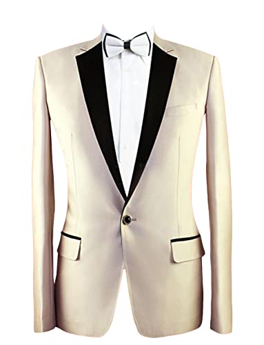 Costume Deux pièces pour homme avec revers cranté et un bouton élégant