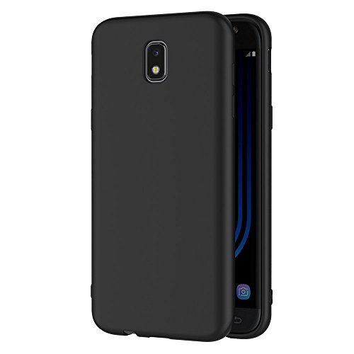 coque-personnalisable Coque Noire - pour Samsung Galaxy J5 2017 Silicone (SM-J530F) - Caoutchouc Souple Grande qualité Protection Totale (Samsung Galaxy J5...