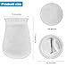 2Pcs 4 Inch Ring Filter Socks 200 Micron, Aquarium Felt Socks, Aquarium Filter Bags for Freshwater Saltwater Aquariums Fish Tank, Sump Filter Socks, Use in Ponds Overflows, 4 Inch Ring by 7 Inch Long