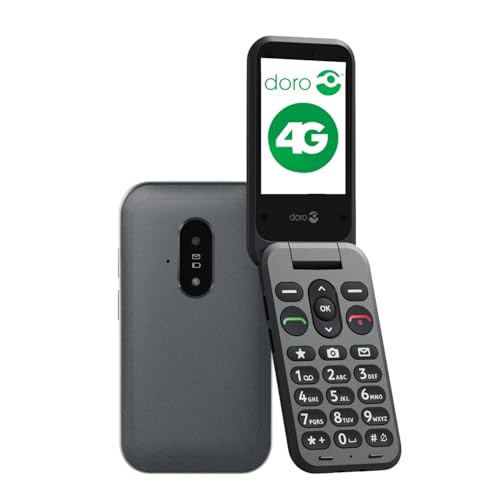 DORO Telefon – Doro Leva E20 – 4G Klapphandy für Senioren – 2,8 Zoll Display, kontrastreiche...