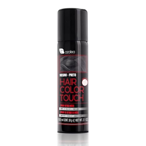 ALEA - Spray Retoca Raíces - Hair Color Touch - 100 ml - Color Negro - Cubre Canas y Raíz - Secador Rápido - con Partículas de Color - Efecto Antihumedad - Se Elimina en un Solo Lavado