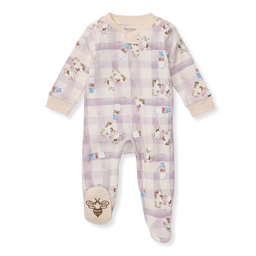 Image of Burt's Bees Baby Boys Footless Pajamas, Sleep and Play Loose Fit, 100% Organic Cotton Soft One-piece PJs, Sizes NB to 6-9 Months
