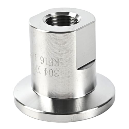 Image of SS304 KF16 NPT Female Adaptor thread 1 /8 inch NW16 KF Female coupling ISO-KF16 X FNPT 1 /8 inch