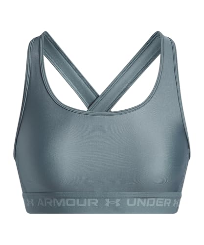 Image of Under Armour Crossback Mid Impact Heather Bra