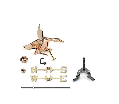 Good Directions 804PR Landing Duck Cottage Weathervane, Polished Copper with Roof Mount - Image 3