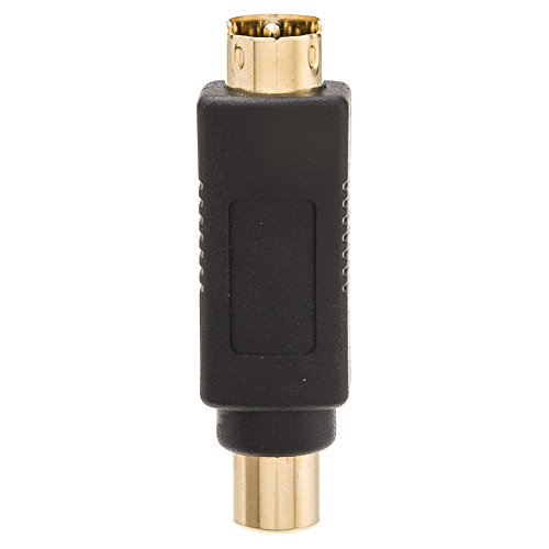 Adaptador bidireccional S Video macho a RCA hembra miniatura 3