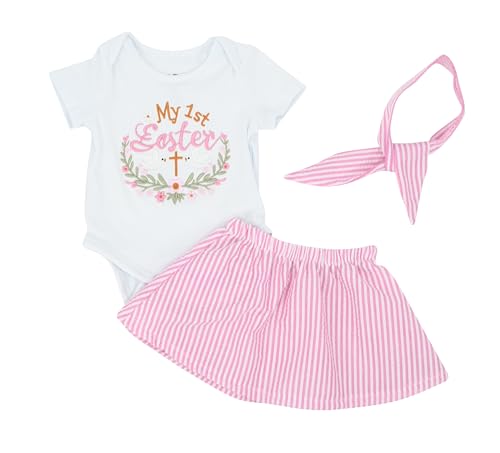 Image of Baby Girls 2pc Outfit Set Short Sleeve Bodysuit with Tutu Skirt