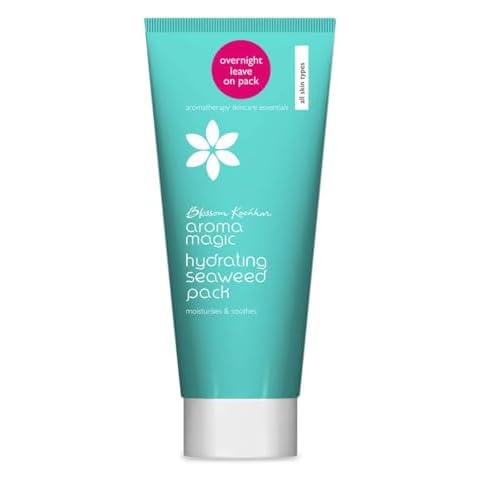 Aroma Magic Hydrating Seaweed Gel Facial Mask | Overnight Face Pack with Aloe Vera | Soothes & Moisturizes Skin | Anti-Aging Mask | for All Skin Types | 3.53 Oz/100g Cover