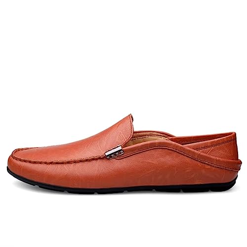 Men's Loafers Premium Genuine Leather Casual Slip On Flats Breathable Driving Shoes Outdoor Walking Shoes for Men3