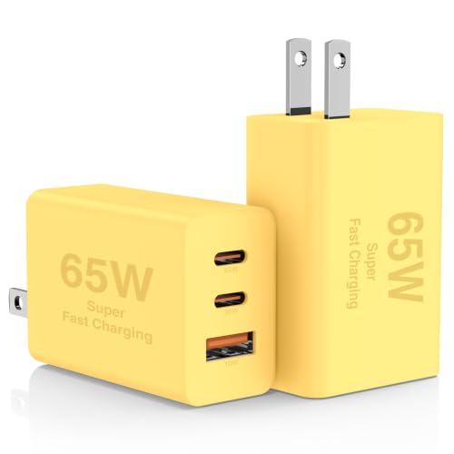 2-Pack 65W Generic GaN Charger (3-Port USB-C)