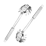 Photo Gallery sosoport 2 pezzi cucchiaio per spaghetti in acciaio inossidabile con manico ergonomico mestolo sgocciolatore multifunzionale per servire pasta hot pot e verdure utensile da cucina Photo Gallery sosoport 2 pezzi cucchiaio per spaghetti in acciaio inossidabile con manico ergonomico mestolo sgocciolatore multifunzionale per servire pasta hot pot e verdure utensile da cucina