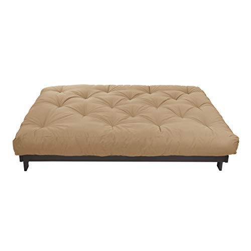 Trupedic X Mozaic - 8 Inch Full Size Standard Futon Mattress (Frame Not Included) | Basic Camel Tan | Great For Kid's Rooms Or Guest Areas - Many Color Options #TOP1