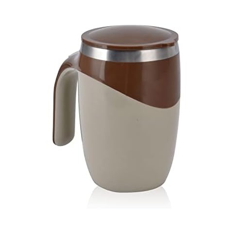 Selbstrührende Kaffeetasse, automatischer magnetischer elektrischer automatischer selbstmischender Becher aus Edelstahl Cover