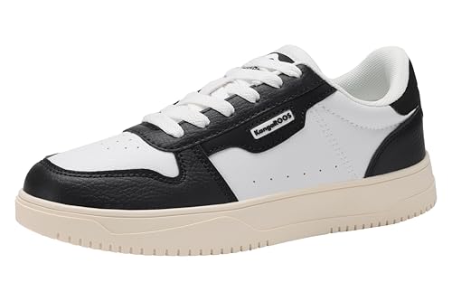 KangaROOS K-Nat Piper, Zapatillas Unisex Adulto, Blanco Jet Black, 42 EU