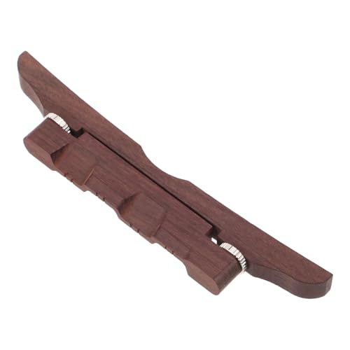 LALADEFIEE ギター アコースティックギターのボーン サドル ギターの とサドル 調整可能なエボニー マンドリンテールピース ピアノ 電気橋 木 Coffee