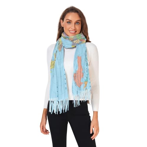 OTVEE Long Scarves for Women with Fringe,Super Soft Cashmere Feel Scarf Wraps and Pashminas for Women Ladies Girls2