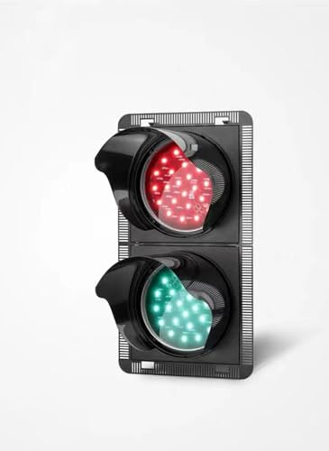 Semáforo LED de 100mm y 2 luces indicador vial para aparcamientos y control de accesos urbanos