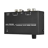 pre phono usati vendita 【Facile plug & play】 Questo mini preamplificatore dispone di ingressi RCA stereo e uscite RCA stereo. Collegare il giradischi agli ingressi RCA e di massa. Quindi collegare l'amplificatore ricevitore alle uscite RCA.