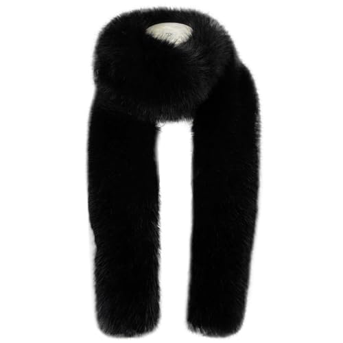 Châles longs en fausse fourrure pelucheuse pour femme