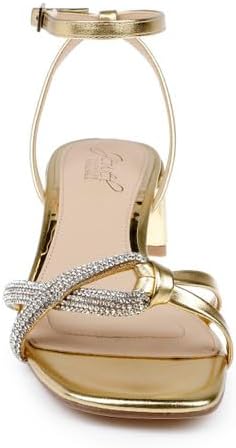 Jewel Badgley Mischka womens Fern Low Block Heel Sandals - Image 5